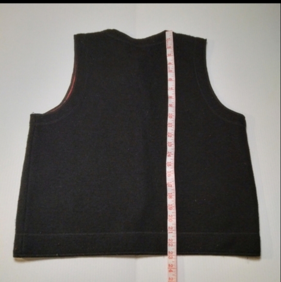 Vintage Woolrich Wool Christmas Vest Sz Small - Picture 5 of 6